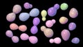 Histoplasma capsulatum yeasts, 3D illustration