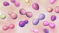 Histoplasma capsulatum yeasts, 3D illustration