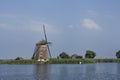 Historians Dutch windmills near Rotterdam