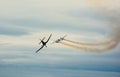 Historic Airplanes In Mid-Air Royalty Free Stock Photo