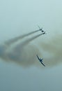 Historic Airplanes In Mid-Air Royalty Free Stock Photo