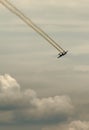 Historic Airplanes In Mid-Air Royalty Free Stock Photo