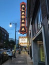 Historic Alabama Theatre at Dusk Royalty Free Stock Photo