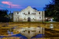 The Historic Alamo at twilight, San Antonio, Texas Royalty Free Stock Photo