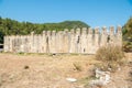 Historic Alara han, a 13th-century caravanserai inn near Alanya, Turkey