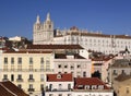 Historic Alfama district. Downtown Lisbon, Portugal. Royalty Free Stock Photo