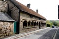 Historic almshouses in English town. Royalty Free Stock Photo