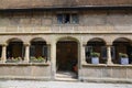 Historic almshouses in English town. Royalty Free Stock Photo