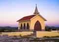 Historic Alta Vista Chapel, Noord Aruba at sunset