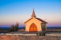 Historic Alta Vista Chapel, Noord Aruba at sunset