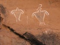 Historic Anasazi Figure Pictograms