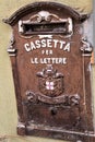 An historic and antique postbox Royalty Free Stock Photo