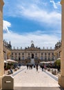 The historic Arc Here city gate on the Place Stanislas square in the city center of Nancy