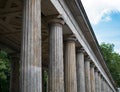 Historic architecture, columns at the old national gallery in Be Royalty Free Stock Photo