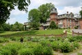 Gorgeous architecture and landscaped grounds, Oneida Community Mansion House, Oneida New York, 2018 Royalty Free Stock Photo