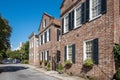 Historic architecture in the French Quarter district of Charleston, SC