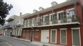 Historic Architecture in the French Quarter Neighborhood of New Orleans Louisiana Royalty Free Stock Photo