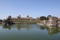 Historic architecture, jahaz mahal, mandav madhya pradesh, india.