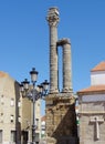 Historic colums in Zalamela de la Serena, Badajoz - Spain