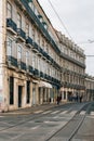 Historic architecture and street in Lisbon, Portugal