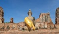 Historic architecture of Wat Phra Mahathat in Thailand