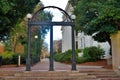 Historic archway entrance to University