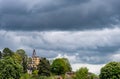 Historic Ardmillan House on hilltop in Oswestry Shropshire Royalty Free Stock Photo