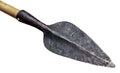 Historic arrow with iron arrowhead Royalty Free Stock Photo