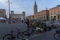 Historic square of Forli, Emilia Romagna Royalty Free Stock Photo