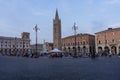 Historic square of Forli, Emilia Romagna Royalty Free Stock Photo