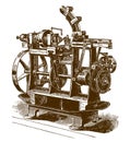 Historical automatic shaving or finishing machine