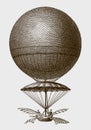 Historic balloon by Jean-Pierre Blanchard from 1785 Royalty Free Stock Photo