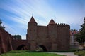 The historic Barbican in the Old Town in Warsaw Royalty Free Stock Photo