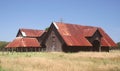 Historic Barns on rural farm in Eastern Texas Royalty Free Stock Photo