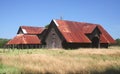 Historic Barns on rural farm in Eastern Texas Royalty Free Stock Photo