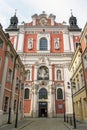 Historic baroque Basilica Minor church in Poznan