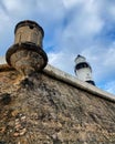 Historic Barra Lighthouse in Salvador Bahia, Brazil