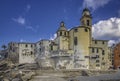 The historic church on the waterfront at Camogli