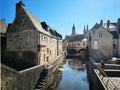 Historic Bayeux Town and River in Normandy