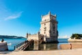 Historic Belem Tower in Lisbon, Portugal. Royalty Free Stock Photo