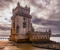 Belem Tower in Lisbon on the Tagus River