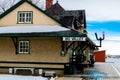 Historic train station, Big Valley, Alberta, Canada