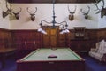 The historic billiard room at Tyntesfield manor house