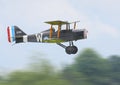 Historic biplane in flight
