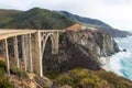 The Historic Bixby Bridge. Pacific Coast Highway California Royalty Free Stock Photo