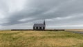 Historic black church Budir in Iceland countryside