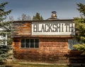 Historic blacksmith shop still in use Markerville Alberta Canada