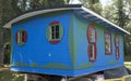 The historic blue cabin being remediated at Maplewood Farm in North Van