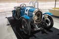 Historic blue Chenard & Walcker Type Sport 3L racing car at Le Mans