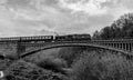 King George ii 2nd - The Blue King steam train going over the victoria Bridge